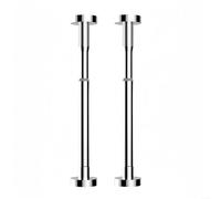 Homeponnew Paquete de 2 patas ajustables para fregadero de cocina, soporte de acero inoxidable de 30-50 cm, 50-80 cm de altura, evita la flacidez y proporciona un soporte fuerte de larga duración