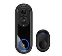 Homeponnew Smart Video Doorbell 1080P HD 2.4/5G WiFi Cámara de seguridad inalámbrica IP65 impermeable Intercomunicador en tiempo real para Tuya App para IOS para ANDROID Negro