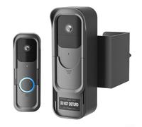 Homeponnew Soporte de montaje antirrobo para timbre de video Blink, instalación sin taladro, funda de seguridad con cubierta de protección para interruptor de no molestar, color negro