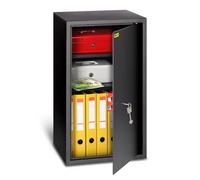 HomeSafe HV70K Caja Fuerte con Llave - 70x40x36cm (HxAxP) - Para Seguridad en el Hogar, Almacenaje, Ahorros de Dinero en Efectivo, Oficina - Para Documentos con 2 Baldas Ajustables