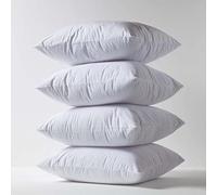HOMESCAPES - Protector de almohada impermeable (60 x 60 cm, funda de almohada, juego de 4 fundas