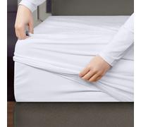 HOMESOL® Protector de colchón impermeable de Rizo 100% Poliéster, Tratamiento Anti ácaros, Transpirable