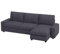 HomeTown Market La Funda de sofá KIVIK Duradera es Compatible with IKEA Kivik sofá. Solo Funda. (Poliéster Gris 3 Chaise)
