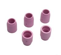 HomeVortex 5 piezas #8 53N61S Lente de gas de cerámica Copa de 1/2 pulgada, para WP-9/20/25/17/18/26 para antorcha de soldadura TIG, para RILON, Riland, Jasic, Mitech, Chiry, UNT, Krypton