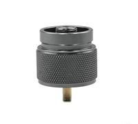 HomeVortex Adaptador de cilindro de gas a propano MAPP, convertidor de estufa de aleación de aluminio con válvula de cierre automático para acampar al aire libre, senderismo, cocina, dorado