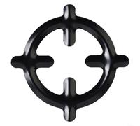HomeVortex Anillo reductor de quemador de gas de 160 mm, soporte de cerámica para ollas de espresso y cacerolas