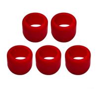 HomeVortex Bota protectora de goma hexagonal de 1/4 pulgadas, cubierta roja de absorción de golpes para la mayoría de puntas hexagonales de 1/4 pulgadas, desgaste, para protector para (2 piezas)