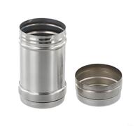 HomeVortex Botella mezcladora de condimentos de acero inoxidable, tapa extraíble, tarro de especias con agujeros de precisión para almacenamiento de condimentos de sal y pimienta, organizador de