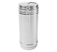 HomeVortex Botella mezcladora de condimentos de acero inoxidable, tapa extraíble, tarro de especias con agujeros de precisión para almacenamiento de condimentos de sal y pimienta, organizador de