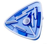 HomeVortex Cabezal de aspiradora triangular para piscina, limpiador de succión manual transparente para piscinas enterradas, superficies de vinilo y fibra de vidrio, herramienta eficiente de