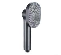 HomeVortex Cabezal de ducha giratorio ajustable de 360 grados, spray de aumento de alta presión para baño, para una fácil instalación de ahorro de agua (gris)
