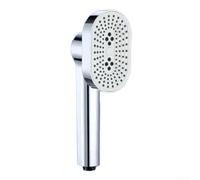 HomeVortex Cabezal de ducha giratorio ajustable de 360 grados, spray de aumento de alta presión para baño, para una fácil instalación, accesorio de ahorro de agua (plateado)