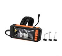 HomeVortex Cámara de boroscopio de doble lente HD 1080P de 4.3 pulgadas IP67 impermeable con LED, batería de 2000 mAh para inspección de tuberías de alcantarillado de mantenimiento del automóvil
