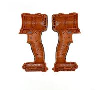 HomeVortex Carcasa de plástico para taladro sin escobillas de 21 V con conexión de pin para reemplazo de caja de cambios, cubierta de piezas de herramientas eléctricas naranja 8,7 x 8,4 x 19 cm