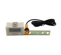HomeVortex Contador digital Punch con pantalla LCD, medidor electrónico de rango 0-99999, sensor de interruptor de proximidad de inducción magnética para tareas de conteo de automatización
