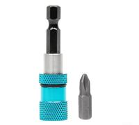 HomeVortex Cuello de tope de profundidad de tornillo ajustable, soporte de broca hexagonal de 1/4 pulgadas, con punta magnética, accesorio de taladro de acero al cromo vanadio, para taladros