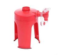 HomeVortex Dispensador de agua de grifo para bebidas de coca y agua embotellada, bomba de plástico portátil para casa, fiesta, oficina, color rojo