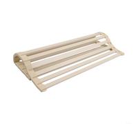 HomeVortex Escurridor de platos plegable enrollable, organizador de cocina de silicona de aluminio de 45 cm, para ahorrar espacio en la encimera (blanco)