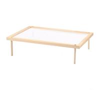 HomeVortex Estante de secado de hierbas de madera, soporte apilable para secadora de alimentos con red, capa de malla transpirable para pasta, flores y especímenes de plantas, organizador de