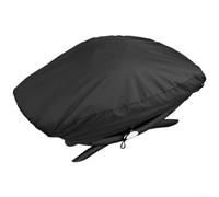 HomeVortex Funda para parrilla para Weber 7110, 7111, funda protectora impermeable 210D Oxford BBQ con cordón, resistente al viento, accesorio para barbacoa de gas al aire libre, negro, 82 x 48 x 32