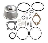 HomeVortex Kit de reparación de cuenco flotante de carburador para y 498260 492495 796611 493640, pieza de repuesto de aluminio para motores industriales de 3.5HP 4HP 5HP Max Industrial Plus