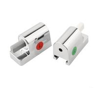 HomeVortex Kit de repuesto de bisagra de cierre suave para asiento de inodoro, soporte de montaje fijo de acero inoxidable y ABS para inodoros estándar, para una fácil instalación, accesorios de tapa