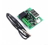 HomeVortex Módulo de interruptor de control de temperatura de termostato programable digital de 12 V con sensor, rango de -50 a 110 °C, precisión de 0,1 °C, modo ON/OFF, compatible con W1209 para