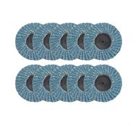 HomeVortex Rueda de molienda de taza de corindón de circonita de 2 pulgadas, disco de solapa de bloqueo de rollo de grano 40/60/80 para eliminación de óxido de metal, juego de almohadillas de pulido
