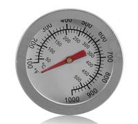 HomeVortex Termómetro de parrilla de barbacoa de acero inoxidable bimetálico medidor de temperatura de 52 mm para esfera de vidrio antivaho F/C escala 100-500C 150-1000F para horno de asar