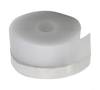 HomeVortex Tira de sellado de puerta de silicona de 5 m, TPE, para huecos de 0 a 30 mm, adhesivo insonorizado e impermeable, para puertas corredizas de vidrio, ventanas, armarios y duchas (25 mm)