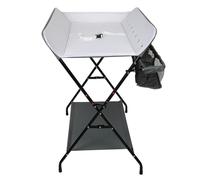 Homewell - Mesa cambiador portátil, plegable con soporte de almacenamiento, mesa cambiadora estable y segura para dormitorio, salón y comedor, 79 x 55,5 x 96 cm (sin ruedas)