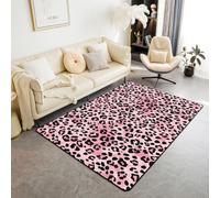 Homewish Alfombra de área con estampado de guepardo de 150 x 200 cm para dormitorio, sala de estar, alfombra moderna de piel de leopardo, alfombra grande degradada, teñido anudado, alfombras grandes