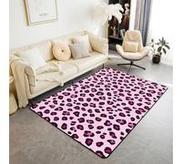 Homewish Alfombra de área de piel de leopardo de 100 x 150 cm, con estampado de guepardo, alfombra grande de leopardo, no se desprende, alfombra grande de piel de animal salvaje