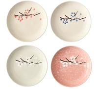 HOMGEY Platos de aperitivos de 6 pulgadas para cocina, juego de 6 platos pequeños japoneses para aperitivos, postres, guarniciones, pasteles, ensaladas, microondas y lavavajillas