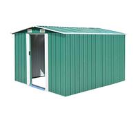 Homgoday Caseta de jardín Metal Verde 257x298x178 cm caseta Jardin Exterior casetas metalicas de Jardin trastero Exterior