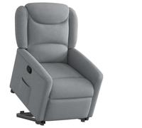 Homgoday Sillón reclinable elevable de Tela Gris Claro Sillón reclinable elevable de eléctrico,Sillon de Relax Reclinable Levantapersonas Sillon de Relax