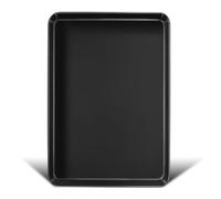 Homikit Bandeja para hornear grande, 40,5 x 30,5 x 2,5 cm, acero al carbono antiadherente, molde rectangular para cocinar hornear, servir saludable y antioxidante, fácil de limpiar,
