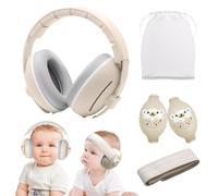 Homirty Protectores Auditivos para Bebés y Niños - Auriculares Anti-Ruido 25dB - Ajustable y Ligero con Banda Antideslizante - Ideal para Avión, Fiestas y Viajes (0-4 Años)