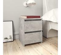 homiuse Mesitas de Noche 2 uds Gris hormigón 30x30x40 cm Comodas Y Cajoneras Dormitorio Mesita De Noche Gris Mesillas De Noche Dormitorio Pack 2 Mueble Habitacion Muebles Dormitorio aglomerado