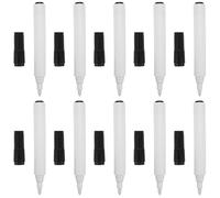 HOMOBABE 10 Piezas Marcadores para Pizarra Recargables con Punta Fina y Borradores para Aula Oficina con Tinta Borrable y Diseño Elegante