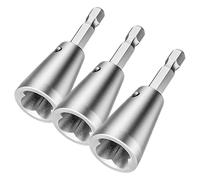 HOMOBABE 3 Piezas Conector de Cable Eléctrico, Herramienta para Torcer Cables de Alambre, Acero al Carbono, Plata, se Acopla a Taladro Eléctrico, Cableado Automático para Electricistas