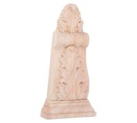 HOMOBABE Aplique Soporte Estable Tallado en Madera Patrón de Flores Adorno de Esquina de Madera Estilo Europeo para Decoración de y Columna Romana