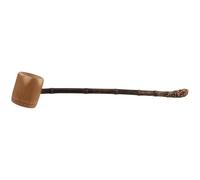 HOMOBABE Cucharón de Bambú para Cocina y Camping al Aire Libre, Mango Largo Resistente y Diseño Único para Ceremonias de Té y Evitar Quemaduras