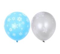 HOMOBABE Globos de Látex de 12 Pulgadas y Decorativos Reutilizables Copos de Nieve Navideños Juego de 10 para Fiestas Navideñas en Casa o Club