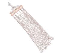 HOMOBABE Hamaca con Palo de Madera y Cuerda de Algodón Fácil de Transportar y Resistente Individual Incluye Bolsa Especial para Acampar para Camping y Pesca