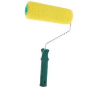 HOMOBABE Rodillo Exterior para Proyectos de Interior de Usar Pintura y Texturizado Diseño Multifuncional, Esponja Amarilla Mango Abs, Fácil Paredes