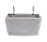 HOMOCONO 1pieza Organizador Colgante Cama Fieltro Almacenamiento Dormitorio Hospital Coche Compartimentos para Auriculares Cargador Libros Gris