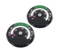 HOMOCONO 2 Piezas Termómetro para Chimenea 0-500℃/100 900°f de | Imán Fuerte, Uso Versátil en Horno Interior y Calor, Control Fiable para Asado y Cocción Diaria