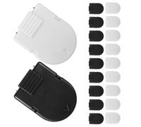 HOMOCONO 20 Unidades Mini Clips Paquete de Unidades para Oficina y Escuela de Plástico Diseño Compacto y Resistente para Sujetar Documentos y Papeles Fácilmente