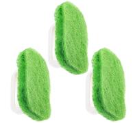 HOMOCONO 3 Piezas Cepillo de Limpieza para Serigrafía Mango, Estropajo Depurador de Tinta, Abs y Algodón de Fibra, Verde, Portátil, para Suministros de Limpieza de Serigrafía